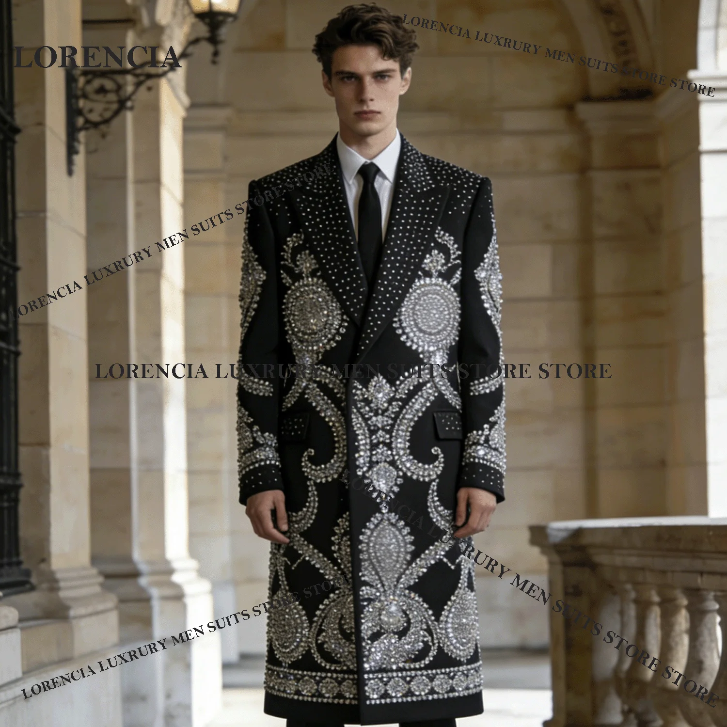 

Gem Diamond Customized Men Suit Pieces Sets Fashion Single Breasted Groom Male Wedding Tuxedos 2 Blazers Slim Fit Ropa hombre