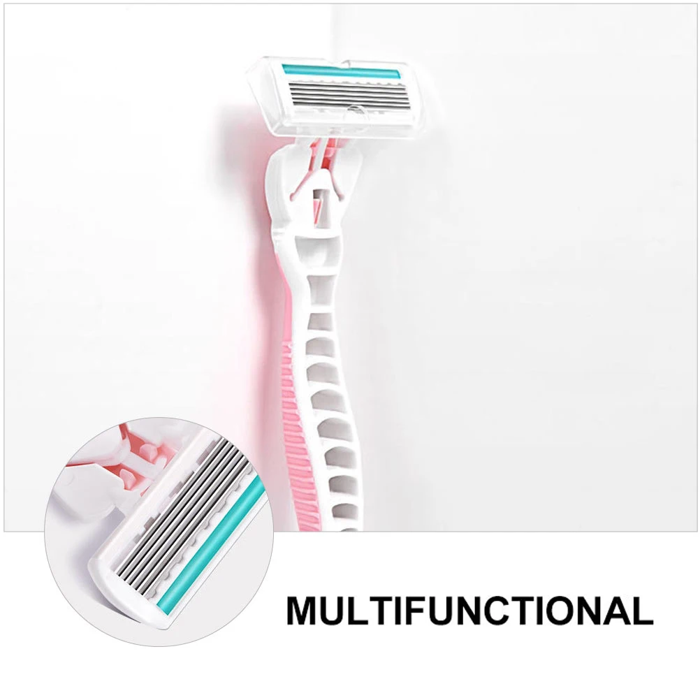 

2Pcs Durable Abs Stainless Steel Women Hair Remover Smooth Glide Leg Bikini Razor Wet Shaving Kit For Sensitive Skin