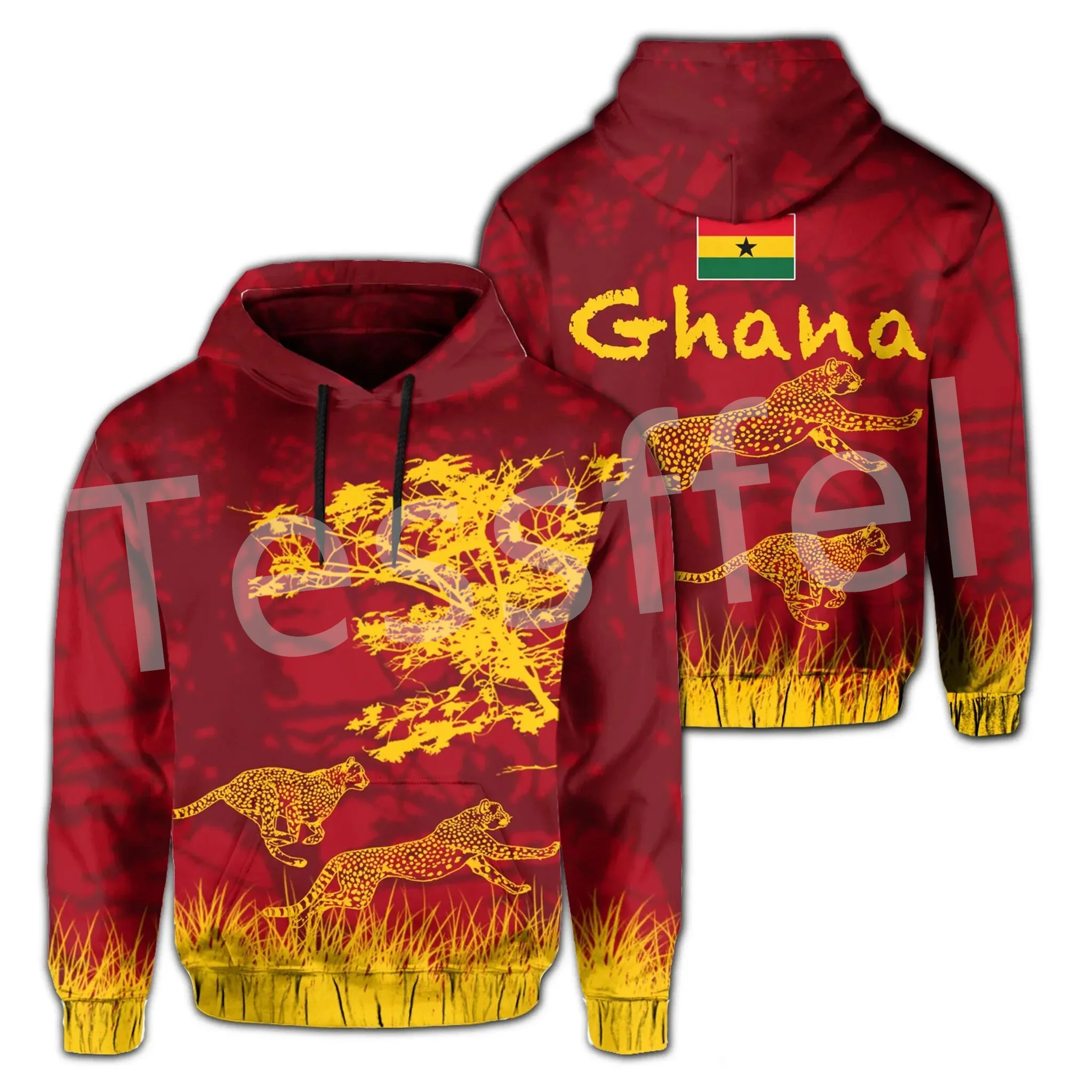 

Tessffel Black History Africa County Ghana Kente Tribe Tattoo Tracksuit 3DPrint Men/Women Streetwear Casual Pullover Hoodies X7