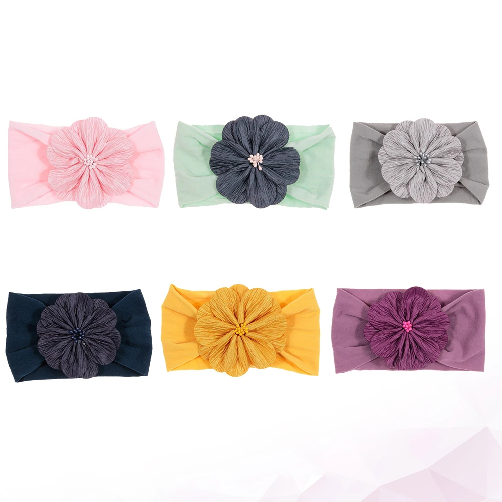 

6Pcs Soft Headb s Colorful Colorful Headb Flower Hair Headb Ribbons Accessories for Baby Travel Walking Girl