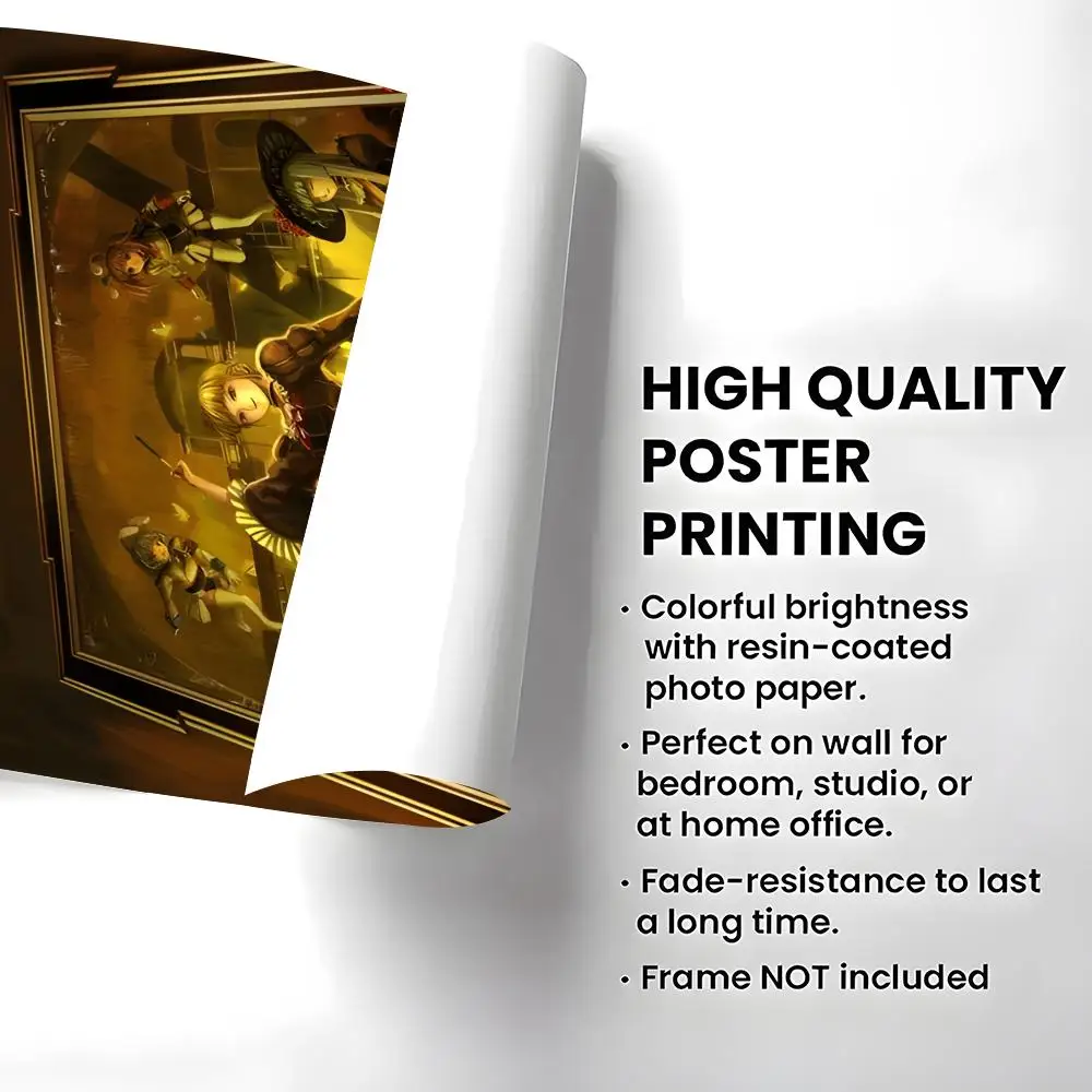 Anime Umineko When They Cry Poster Self-adhesive Art Waterproof Paper Sticker Coffee House Bar Room Wall Decor