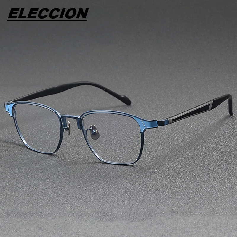 ELECCION Width 159mm Pure Titanium Glasses Frame Men 2024 New High Quality Optical Prescription Eyeglass Frames for Wide Face