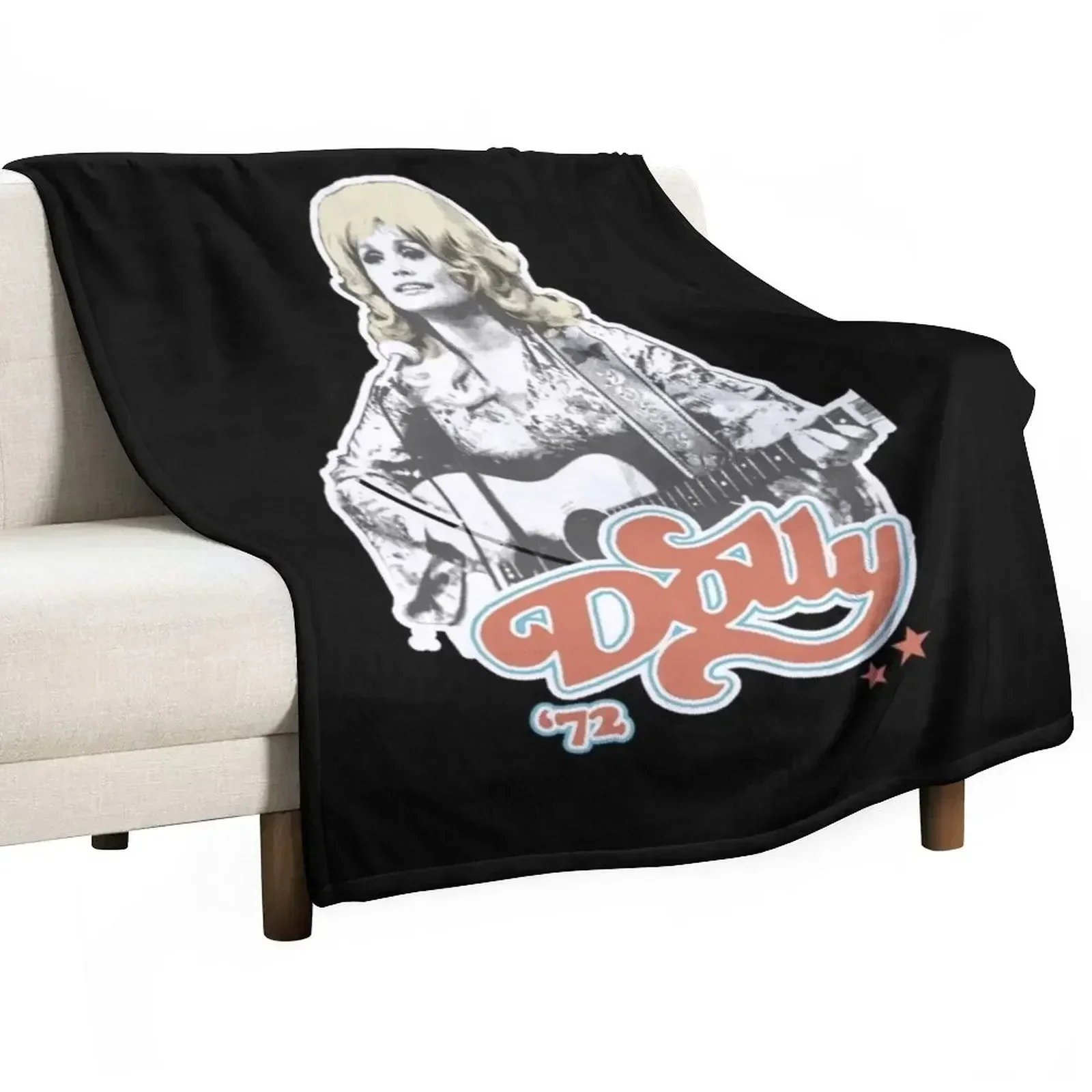 Dolly Parton Vintage Relaxed Fit Throw Blanket Soft Beds Giant Sofa Flannels For Sofa Thin Blankets