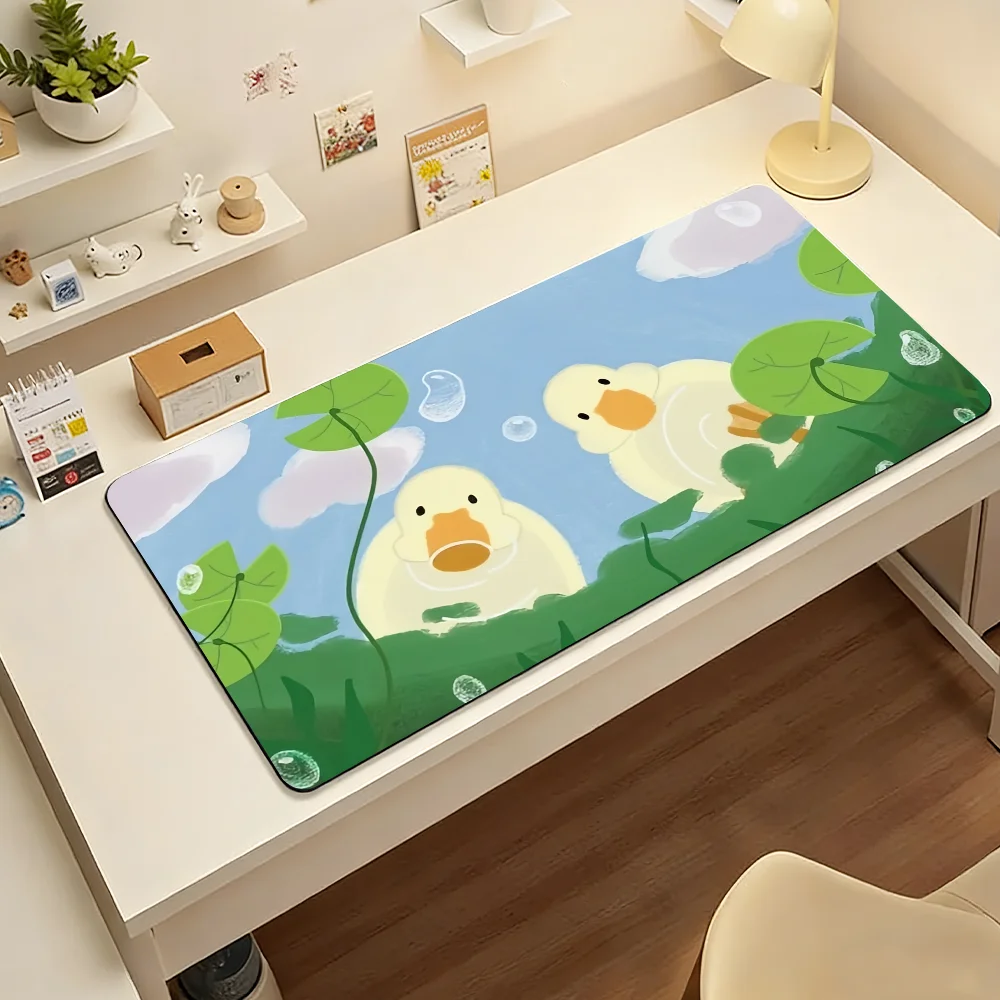 Just a Goose Mouse Pad Large Non-Slip Waterproof Mat Stitched Edge Keyboard Pad for Gaming Daily Office