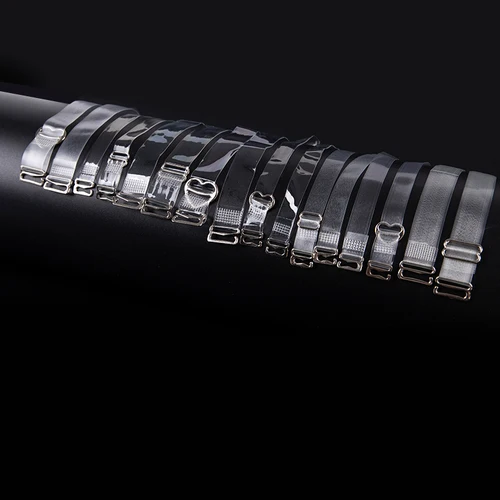 Imagen 2 del producto Correas de sujetador de TPU ajustables para mujer, cinturón elástico Invisible de silicona transparente, accesorios íntimos, 1 par