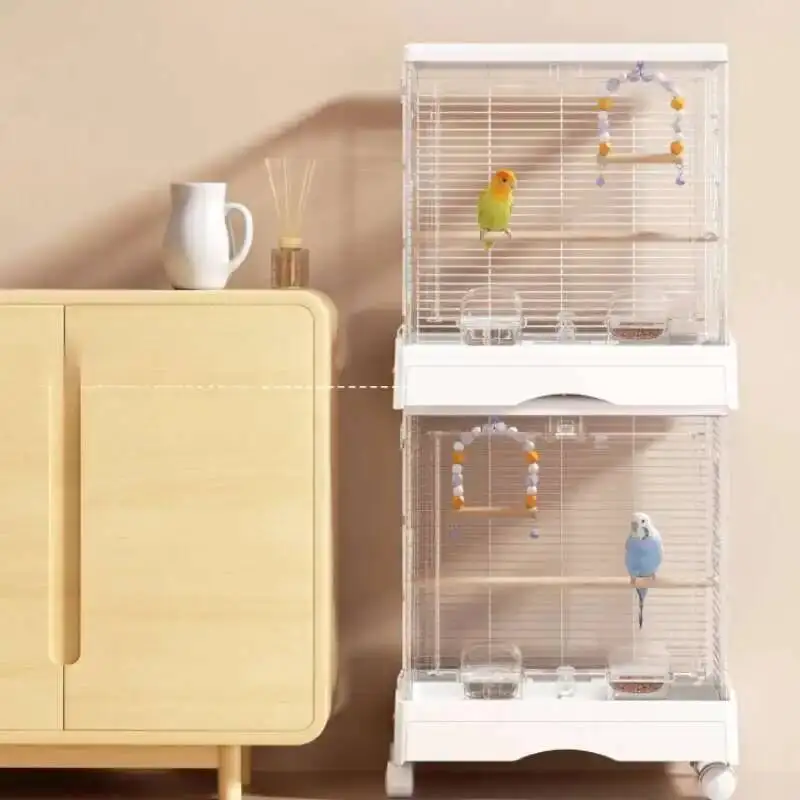 

Cage Passaros Bird Outdoor Parrot Palomas Transparent Rabbit Cage Canarios Budgie Gaiola Para Passaros Pet Furniture CY50BC