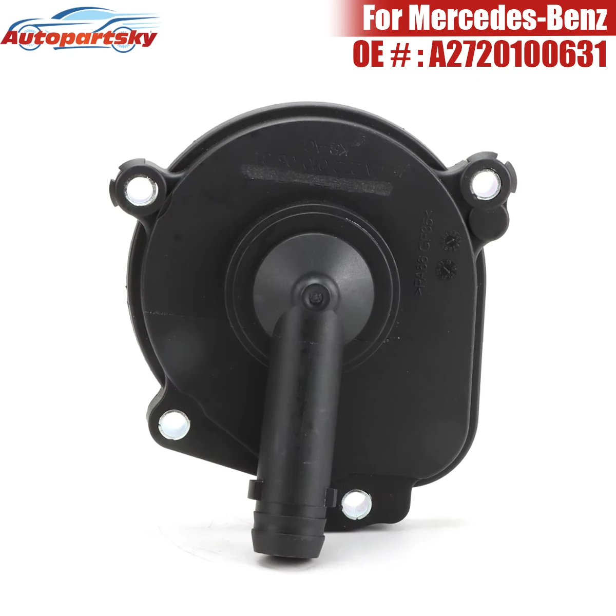 

Auto Parts A2720100631 A2720100231 Engine Crankcase Vent Valve Oil Separator Cover For Mercedes Benz W211 W203 W204 E350 New