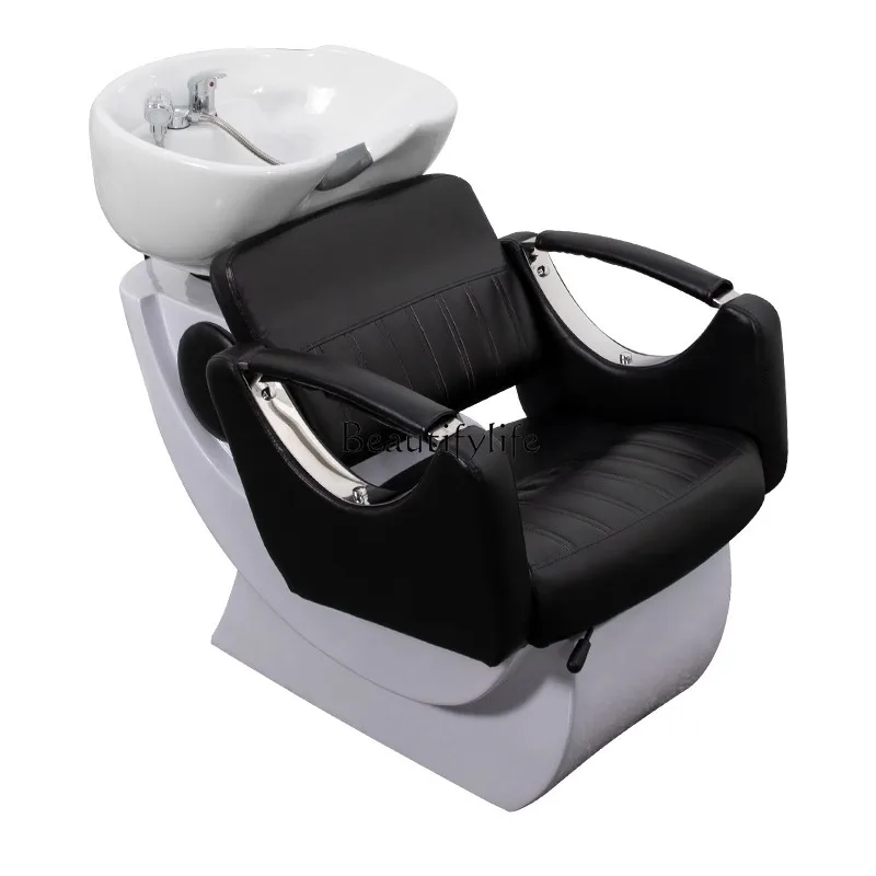 

Japanese-style small shampoo bed Barber shop Sitting shampoo bed Special for hair salon