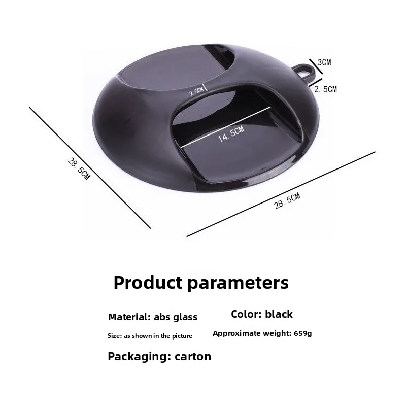 Espelho de maquiagem de plástico elegante HD alça redonda gancho espelho salão de beleza para casa