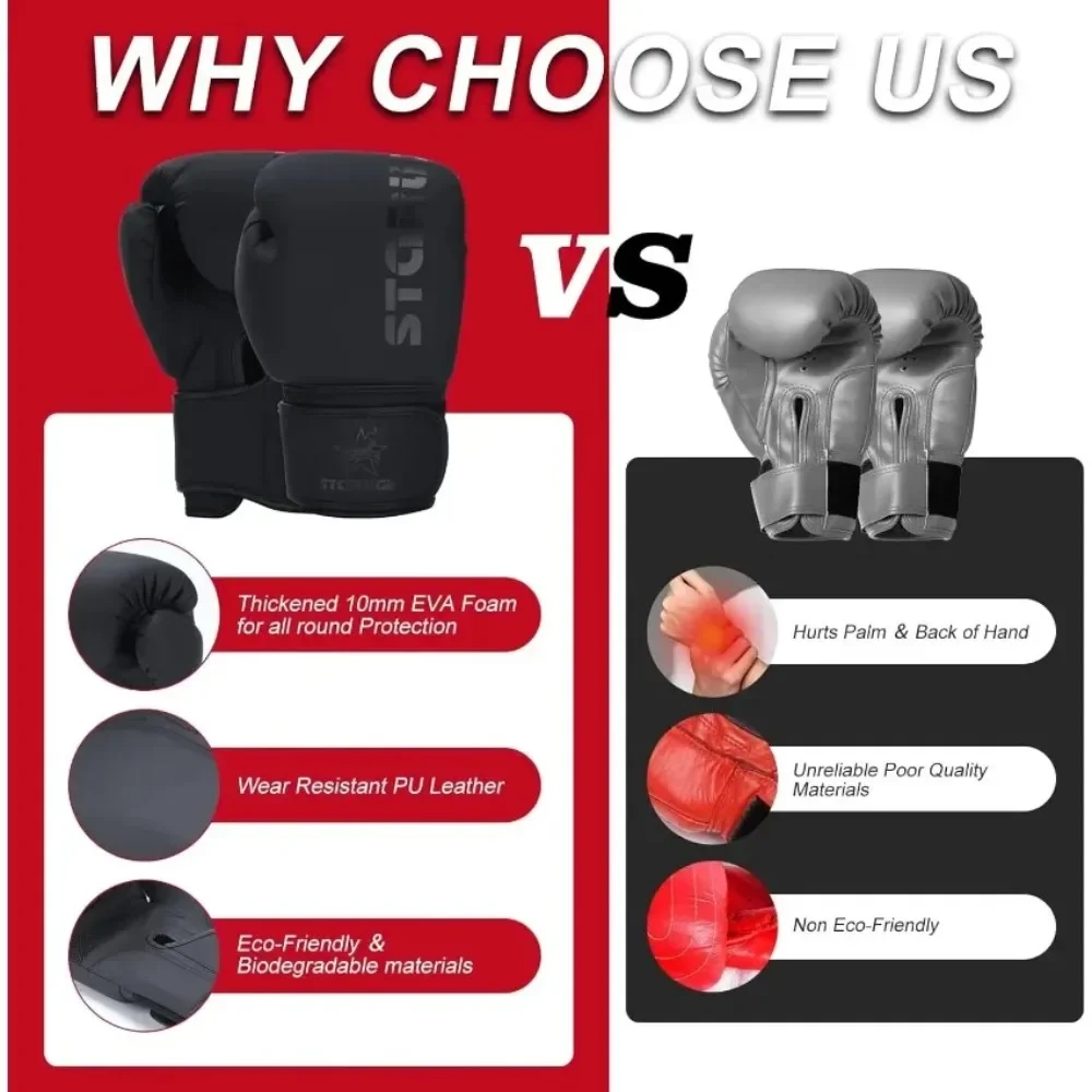 1 زوج قفازات الملاكمة للرجال والنساء المهنية ساندا التدريب الرمل الملاكمة التايلاندية القتال الكبار قفازات القتال الحرة