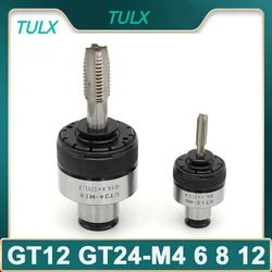 TULX MT3 MT BT30 BT for GT12 GT24 Tapping Chuck Collet M4 M6 M8 M12 Tapping Tap Chuck Telescopic Tool Holder with Overload