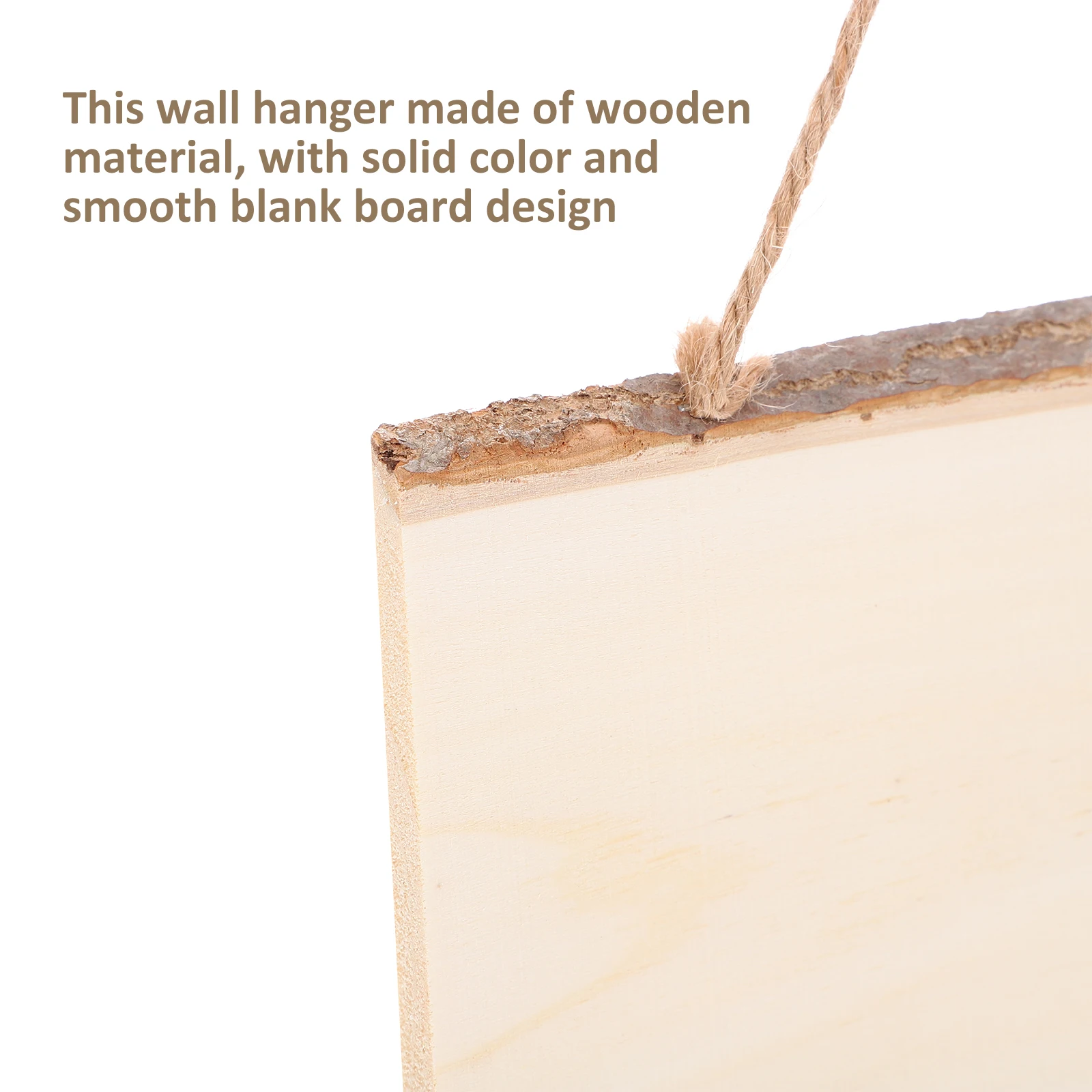 

2 pcs Thick Wooden Wall Hanging Board Smooth Blank Display Pegboards for Home Decor Painting Handmade Letter Boards