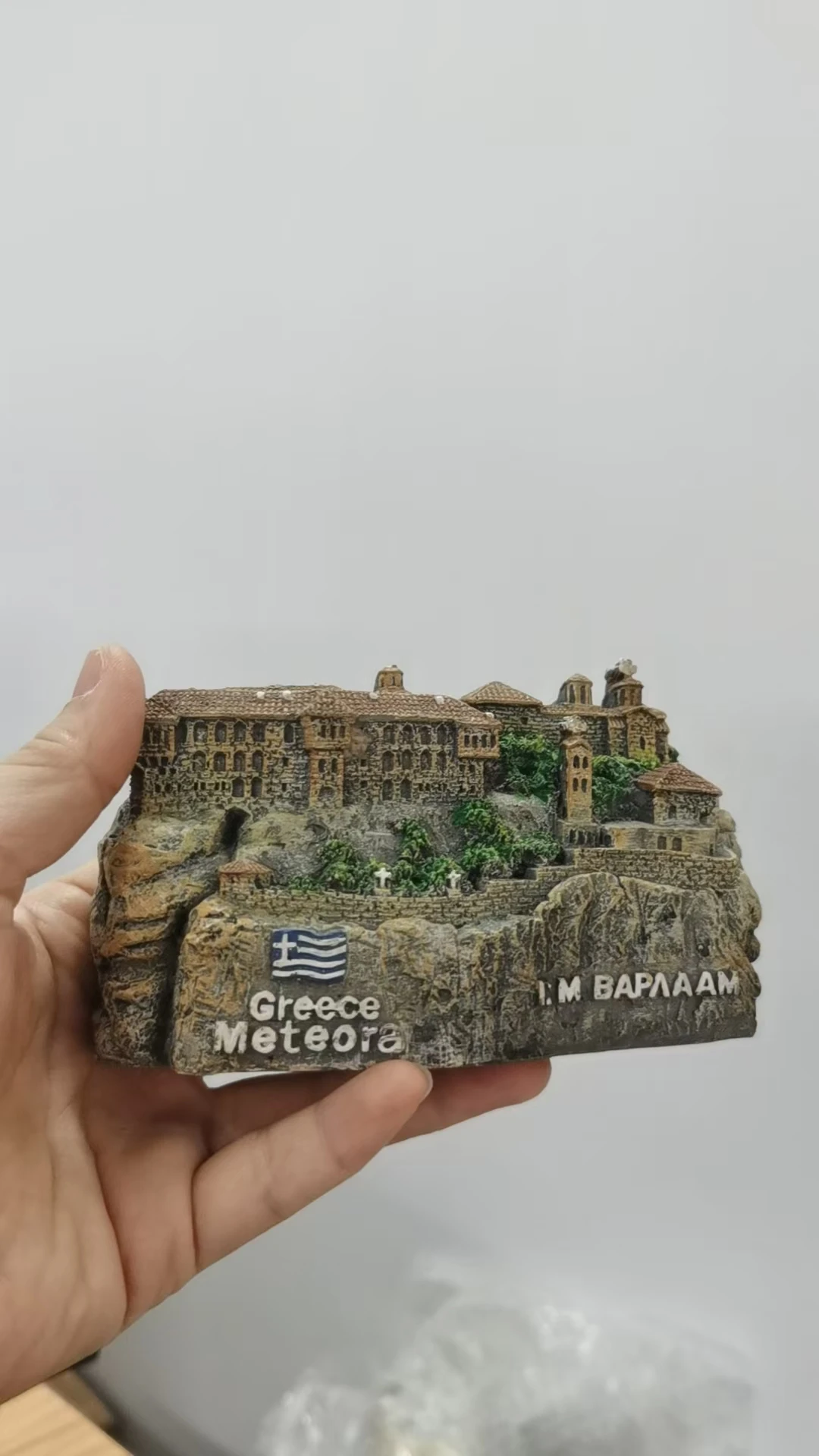 FLAW Resin Figure Mental Psychological Sand Table Game Box Court Therapy Building Meteora Greece Greek