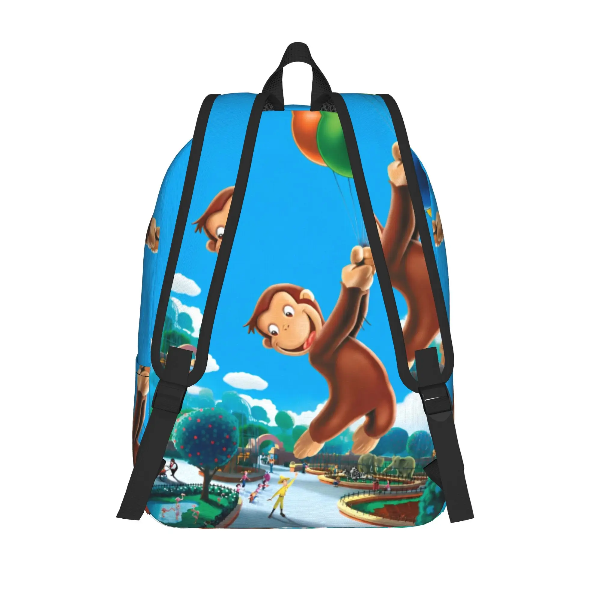 Curious Monkey Georges Cartoon Backpack for Men Women Fashion Student Work Daypack TV Series College Shoulder Bag Sports