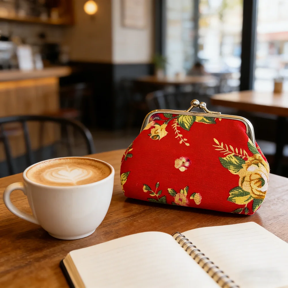 

Fashion Women's Rose Pattern Coin Purses Card Holder Female Mini Change Wallets Girls Money Bag Coin Bag Small Pouch Key Pocket