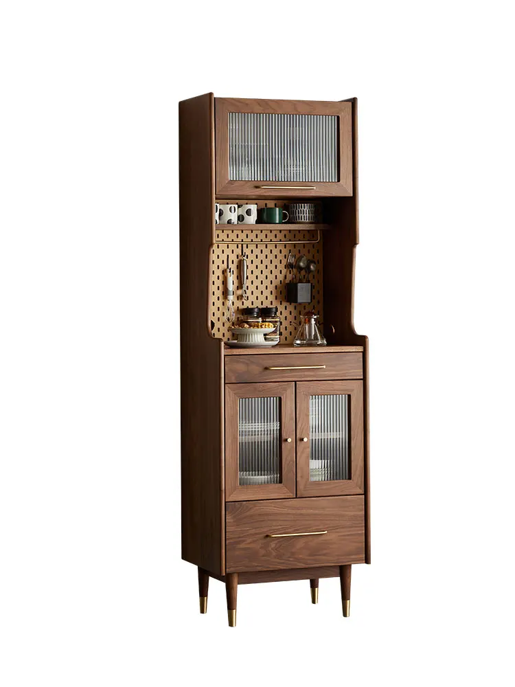 

Solid wood, side cabinet, small size, black walnut, Japanese, medieval