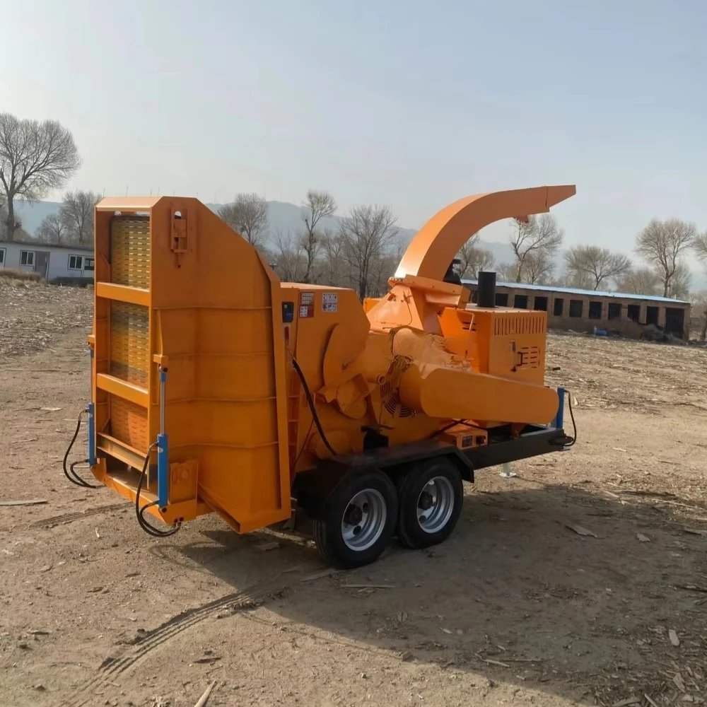 Heavy Duty Whole Tree Chipper Industrial Commercial Forestry Wood Crusher Shredder