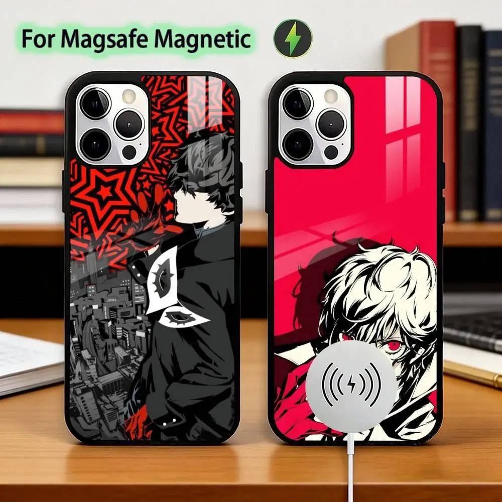 

G-Game Persona Phone Case For iPhone17,16,15,14,13,12,11 Plus,Pro Magnetic with Magsafe Wireless Charging