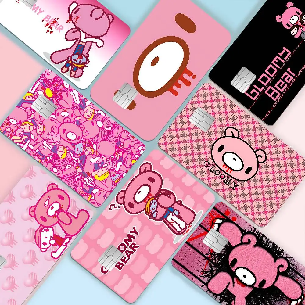 Cartoon G-Gloomy the N-Naughty Anmie Sticker Film Skin Cover for Credit Card Debit Bank Card Front
