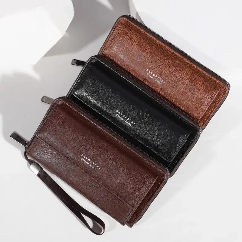 Universal wallet Multi-card position Long wallet Large capacity Zipper buckle Clutch bag Mobile phone bag