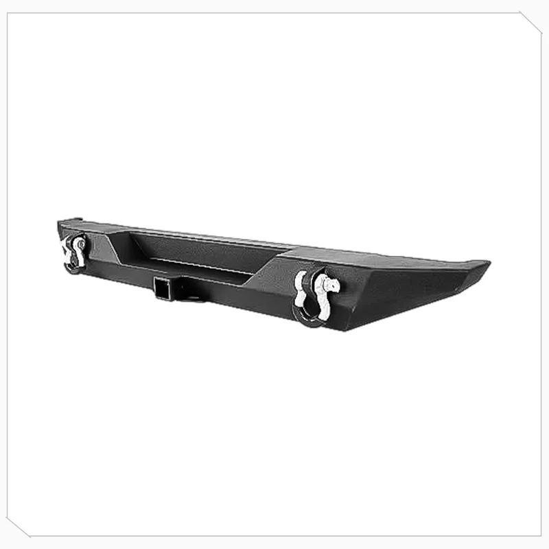 Suitable for Jeep Wrangler CJ7 Steel Rear Bumper With Receiver Hitch D-Ring