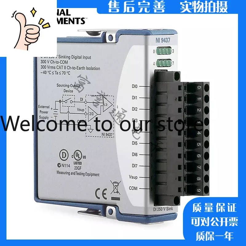 

New American NI-9437 Digital I/O Module High Voltage Input, Acquisition Card 783393-01