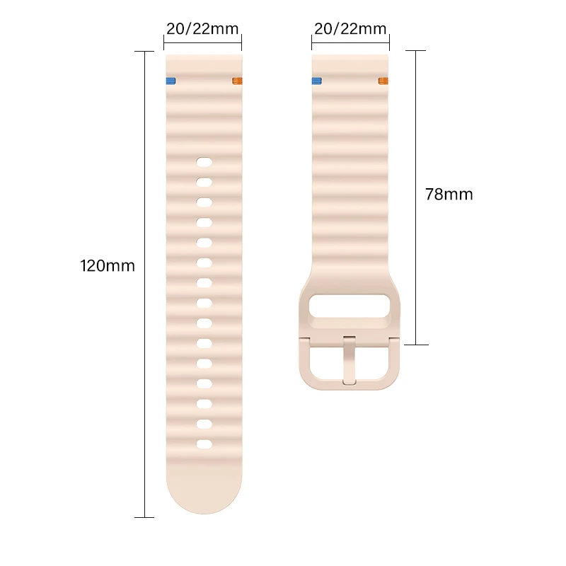 22/20mm Band for SUUNTO 9 PEAK/PRO Sport Soft Silicone Band for SUNNTO 9 Peak/5 PEAK/VERTICAL/3 Fitness 20 22mm Bracelet Strap