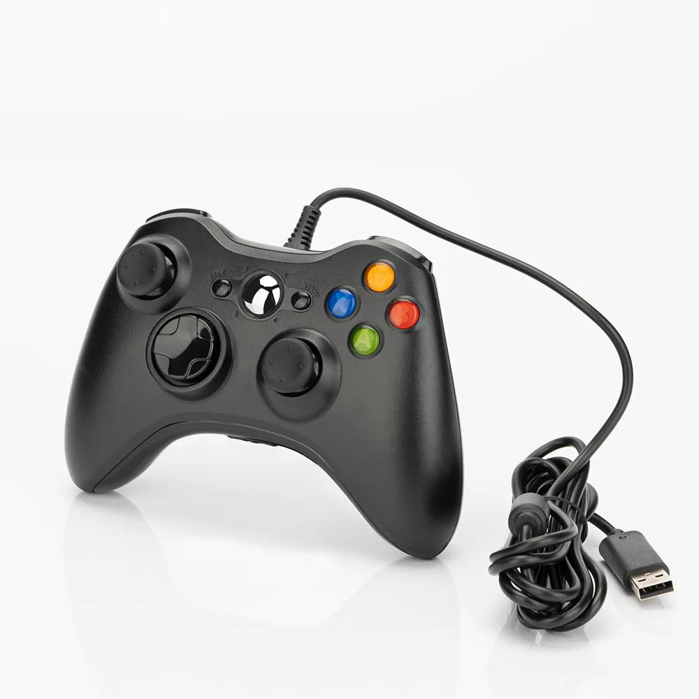 Wireless/Wired Controller für Xbox 360 Game Controller mit Dual-Vibration-Turbo, kompatibel mit Xbox Slim und PC-Fenster