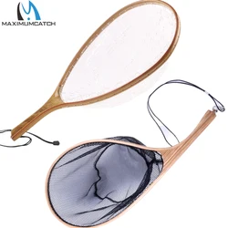 Red de aterrizaje pesca con mosca MAXCATCH, malla de goma trucha
