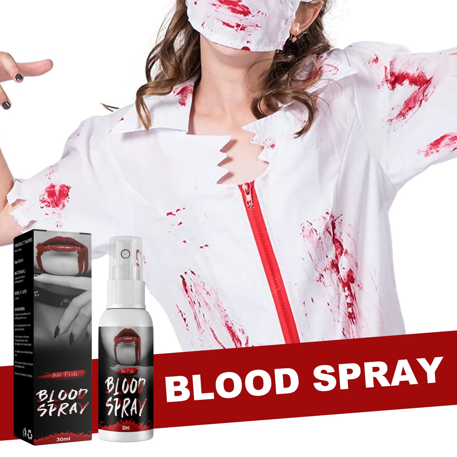 Spray Faux Sang 30 ml – Maquillage Halloween – photo 8