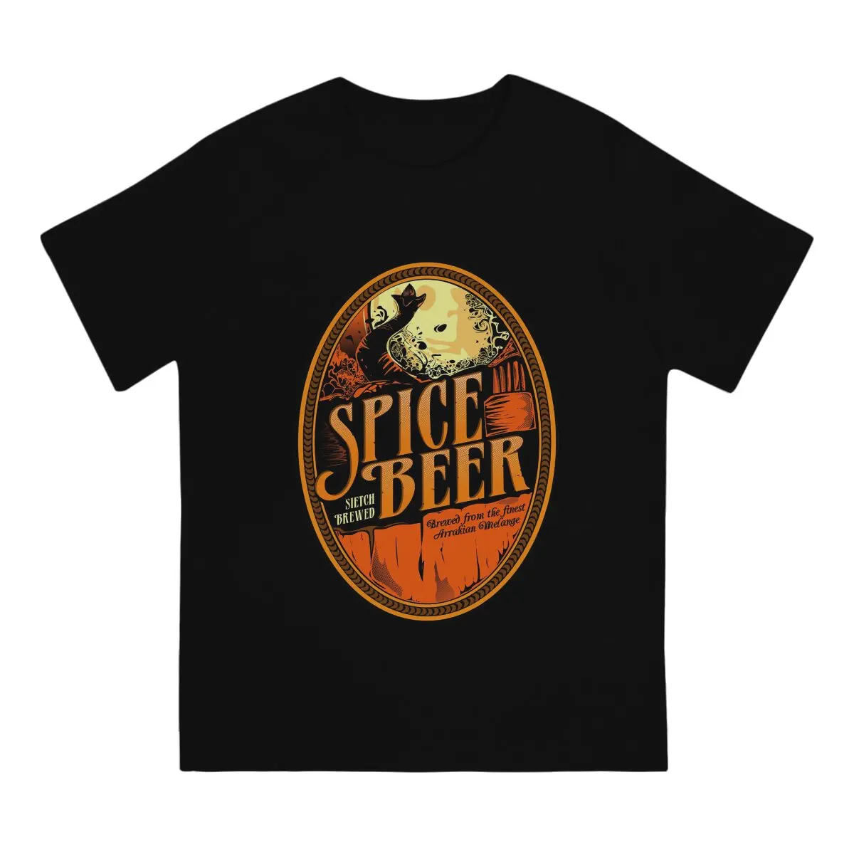 Spice Beer Label Dune Arrakis Film T Shirt Graphic Crewneck TShirt Harajuku Clothing