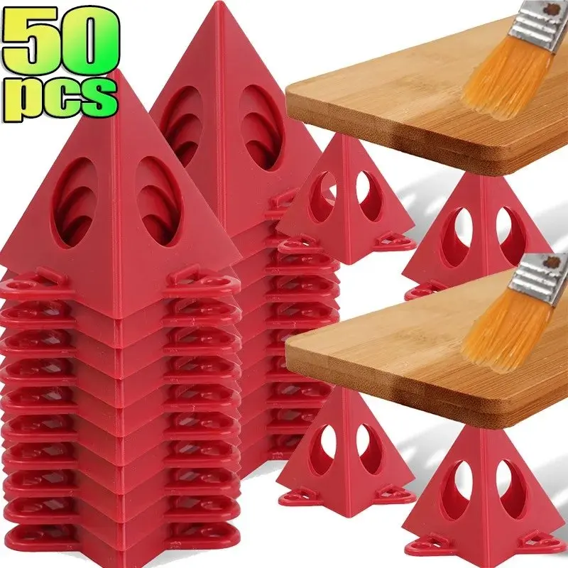 Mini Pyramid Stands Triangle Support Frame Tripod Woodworking Paint Stands Triangular Spray Painting Brackets Cone Cushion Block