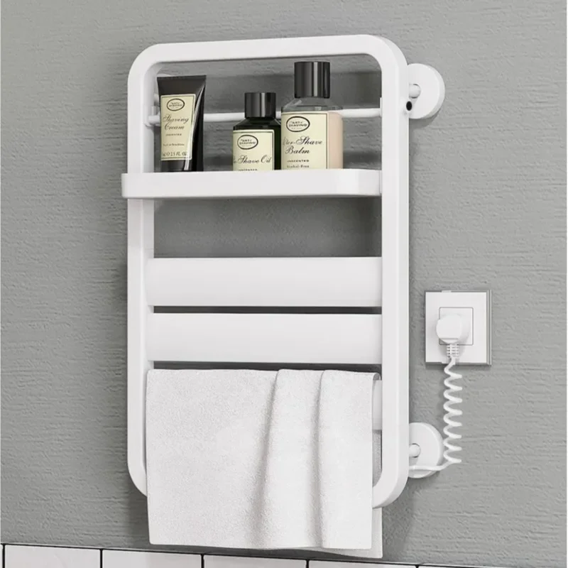 

Non Punching Electric Towel Rack Bathroom Sterilization Heating Towel Holder Low-power Bathroom Accessory Towel Storage Rack