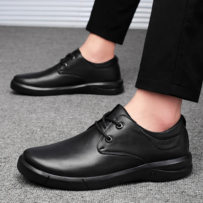 

Men's Classic shoes lace up fashion Retro Derby Shoes Mens Business Dress Office Leather Shoes Men Fashion Wedding Outdoor Flats