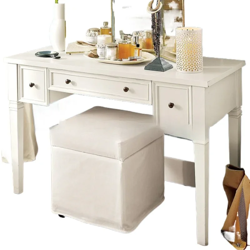 

American solid wood desk furniture simple modern log oak with drawers student study table