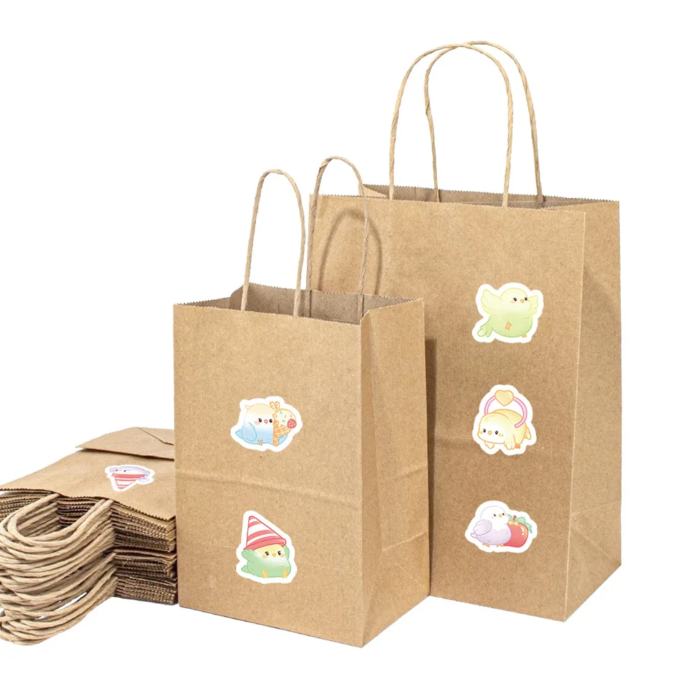 500 PCS/ม้วน 14PCS รอบที่มีสีสันรุ่น Q Parrot การ์ตูนสติกเกอร์ DIY PVC แล็ปท็อป Decals ตกแต่งรางวัลของขวัญของเล่น