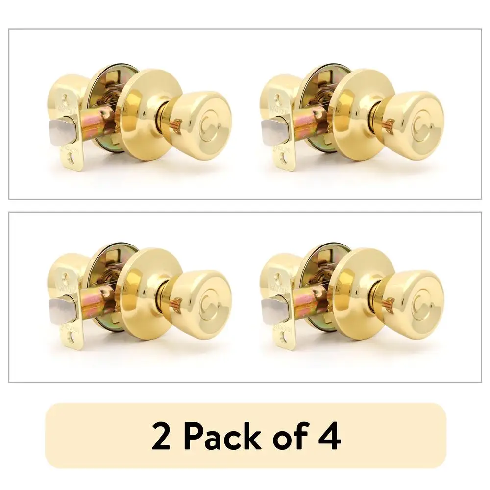 (2 pack  Passage Tulip Doorknob Polished Brass 1 Twin Pack 2 Pieces 1761202E