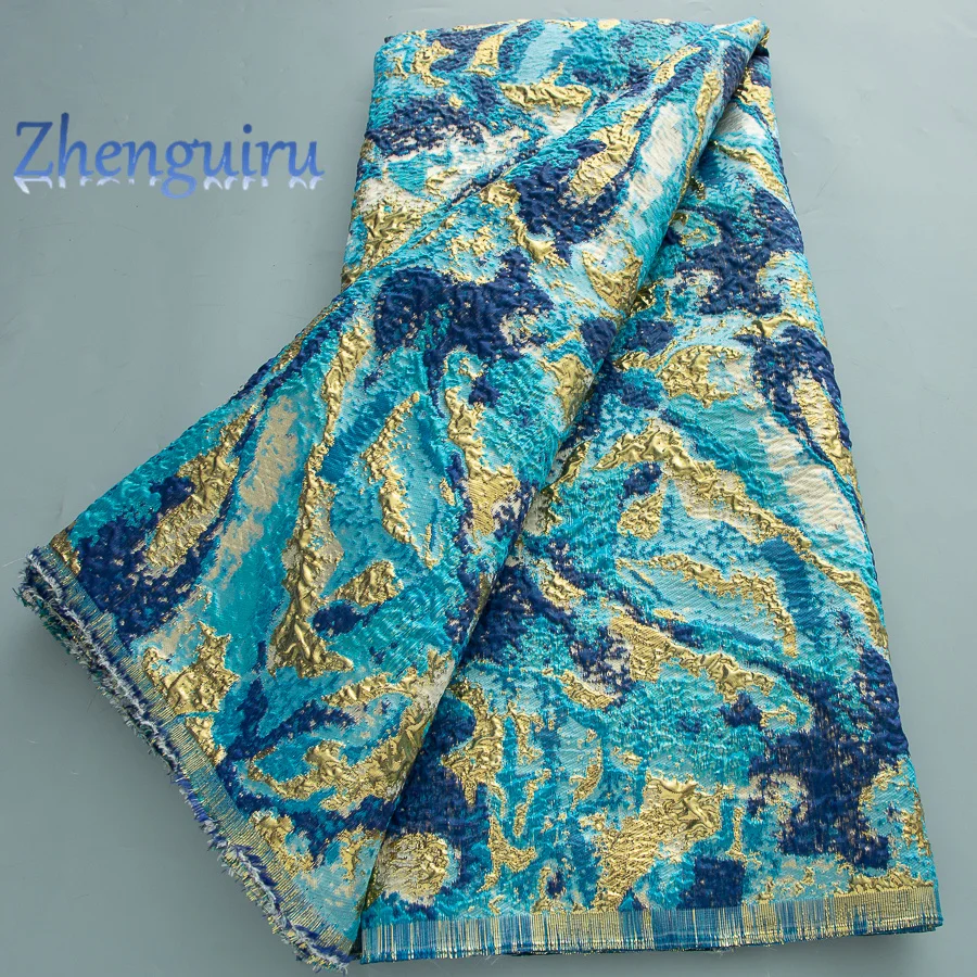 

African Damask Lace Fabric 2025 Hot Sale French Brocade Lace Fabric Nigerian Jacquard Lace for Women Wedding Party Dresses 4609