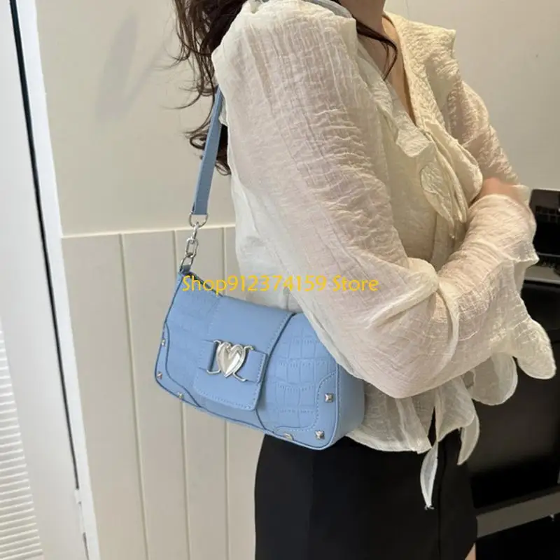 

G5AE Fashion PU Bag Vintage Bag Small Square Bag Armpit Bag Shoulder Bag for Women Girl Versatile Underarm Bag Trendy Bags