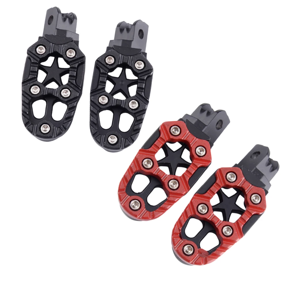 2Pcs 8mm Motorcycle Foot Pegs Footrests Pedals accessories Universal For ATV Scooter Dirt bike