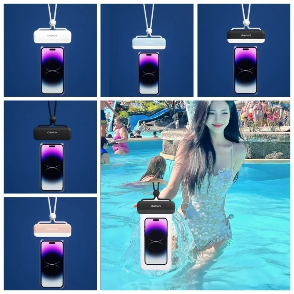 Transparante mobiele telefoon waterdichte tas Grote capaciteit afdichtstrip Onderwater droge tas Gesp Schuifdeksel Ontwerp