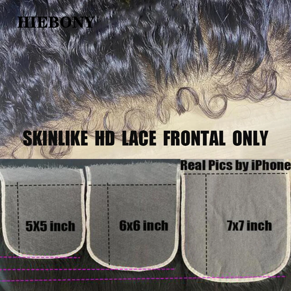 SKINLIKE Curly HD LACE Closure Only Invisible 5x5 6x6 HD Lace Closures with Curly Baby Hair 7x7 HD Closure Pre Plucked for Women