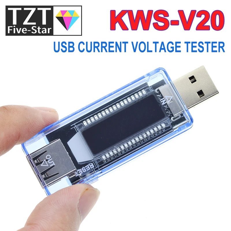 TZT USB Charger Tester Doctor Voltage Current Meter Voltmeter Ammeter Battery Capacity Tester Mobile Power Detector