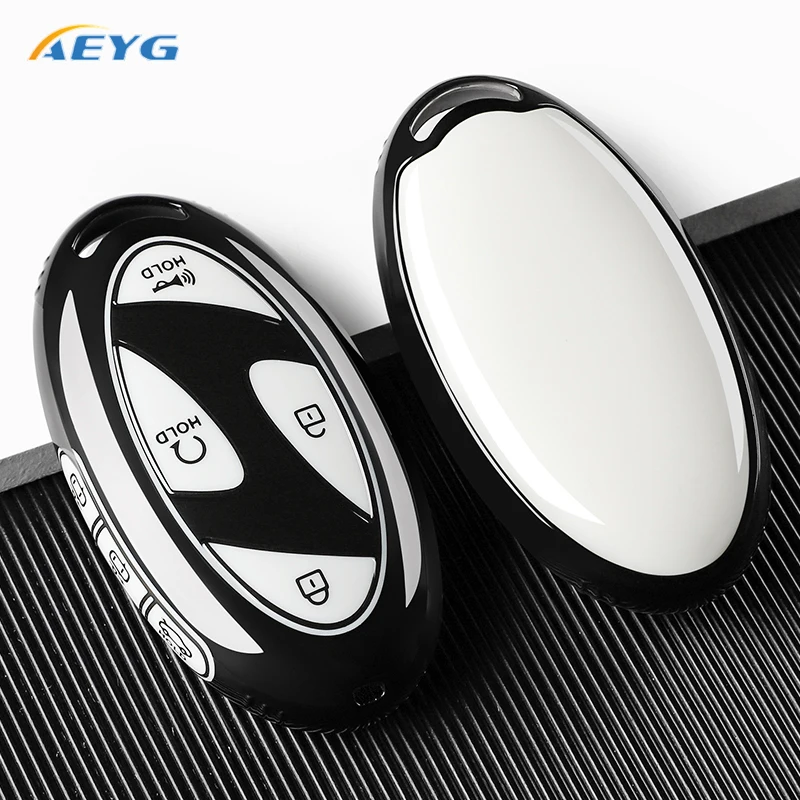 Nouvelle coque de protection souple en TPU pour clé de voiture Hyundai IONIQ 6, Grand Prix GN7, Kona 5/7 boutons, accessoires porte-clés
