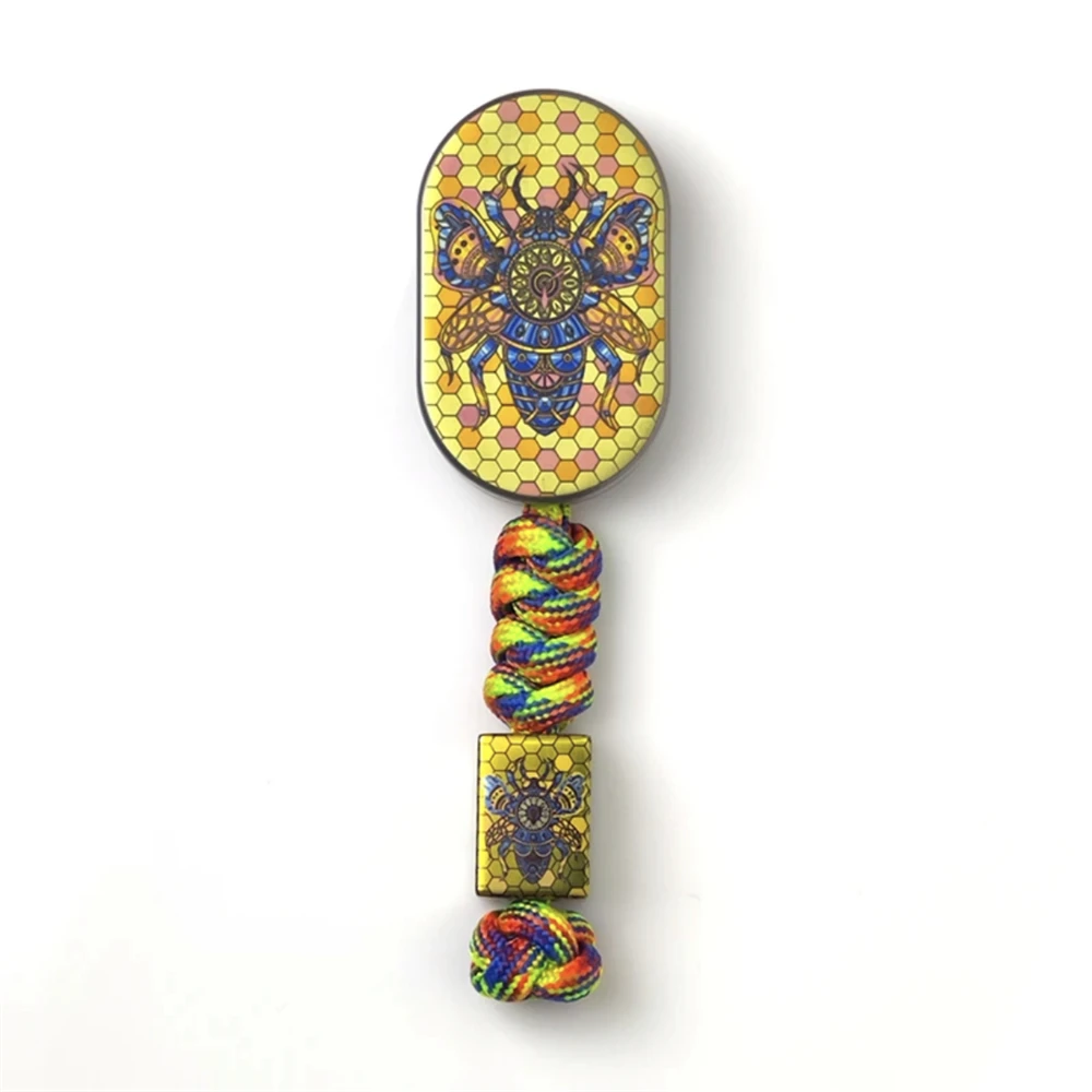 Kleur Titanium Paviljoen Ritme Fidget Slider EDC Fidget Spinner Metalen Anti Stress ADHD Angst Relief Zintuiglijke Focus Speelgoed