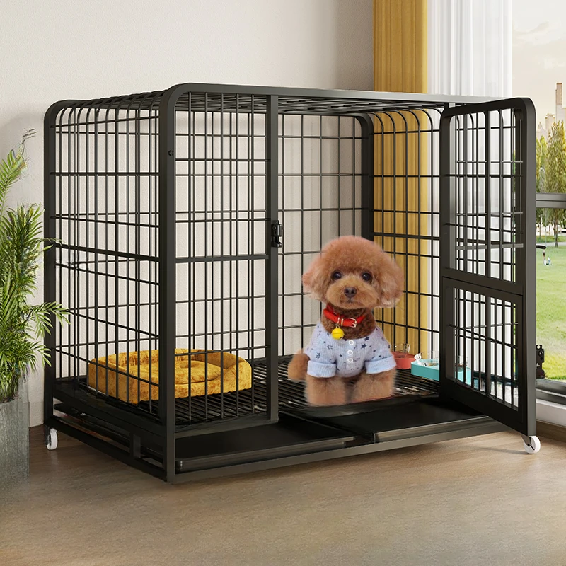 

Dog cage Medium large dog indoor with toilet border collie Small pet cage Golden hair dog house house enclosure