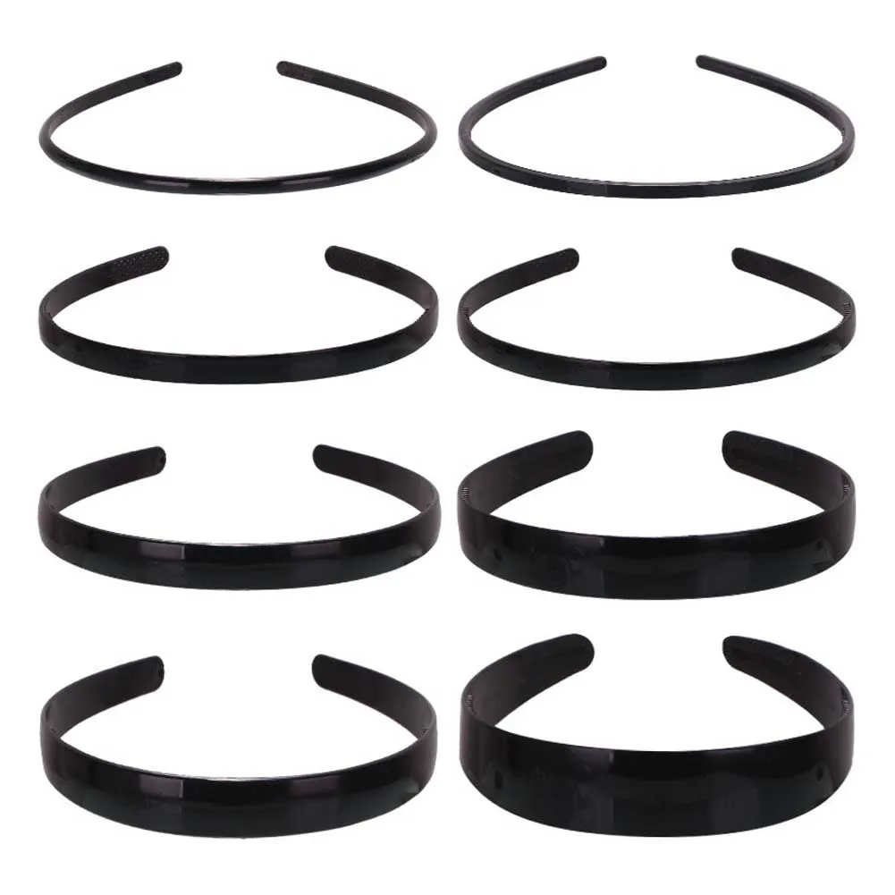 Fashion Mens Women Unisex Black Wavy Hair Head Hoop Band Sport Headband Hair Bands Hair Accessories Simple Gift Headband New