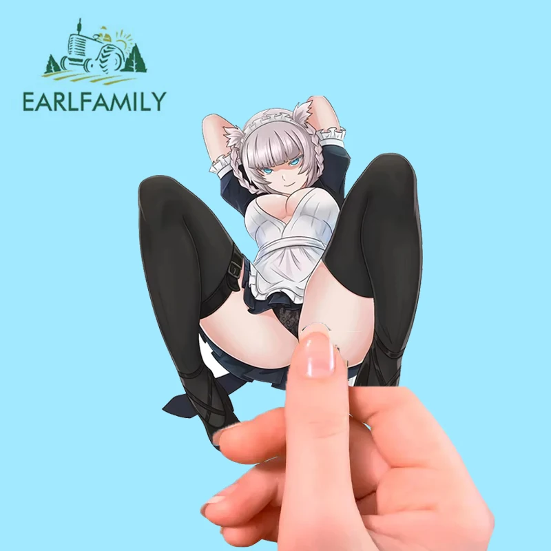 EARLFAMILY 13cm x 12cm Succubus Sex Stickers Leg Up Ass Bikini Hentai Lewd NSFW Senpai Car Accessories Tools Ecchi Decals