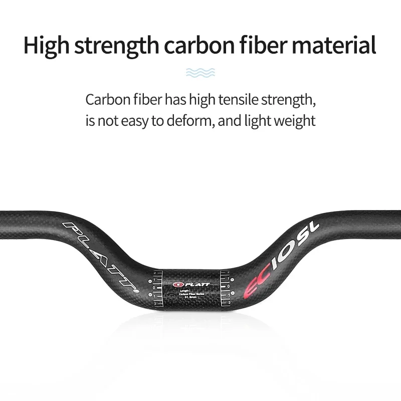 Full Carbon Fiber MTB Bicycle Handlebar Riser Handle Bar 25.4 31.8 580/680-740mm Ultralight Mountain Folding Road Bike Parts