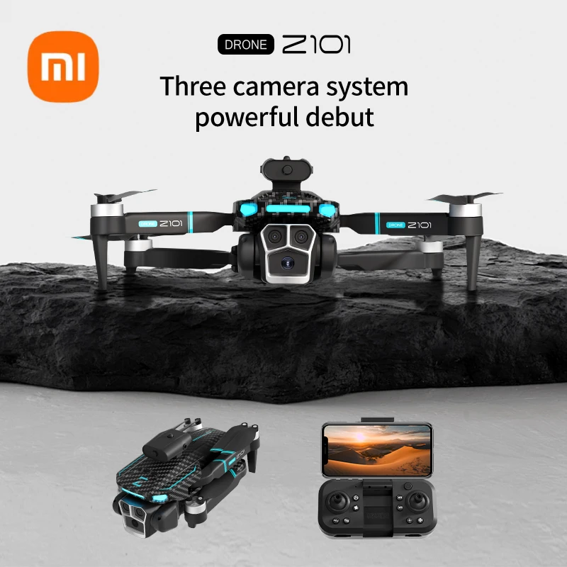 

Xiaomi Z101 Drone HD 8K Profesional Thriple Camera 5G Brushless Motor Obstacle Avoidance Photography Optical Flow Foldable Toy